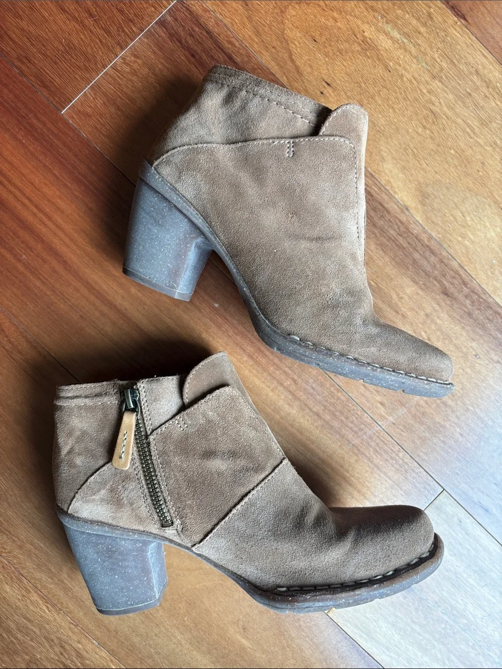 Clarks suede ankle boots